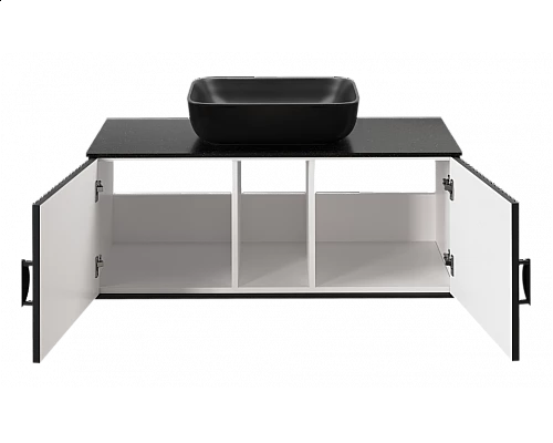 Заказать RICHARD -105 Тумба подвесная 2 дв. черный в магазине сантехники Santeh-Crystal.ru