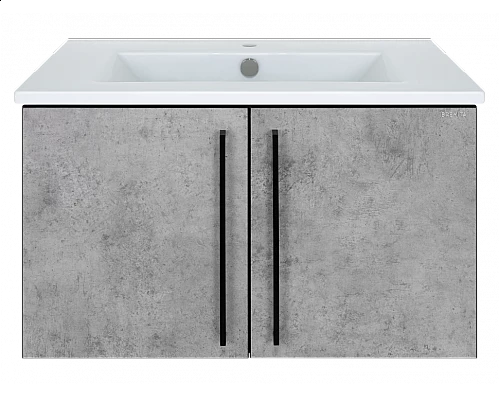 Приобрести ROCK - 75 Тумба прямая подвесная светло-серый (Чикаго) ЛДСП О в магазине сантехники Santeh-Crystal.ru