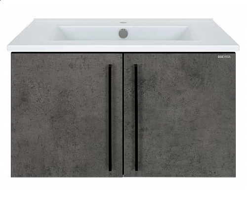 Приобрести ROCK - 75 Тумба прямая подвесная темно-серый (Чикаго) ЛДСП в магазине сантехники Santeh-Crystal.ru