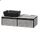 Заказать STONE - 100 Тумба подвесная 2 ящ. бетон (Стоун) в магазине сантехники Santeh-Crystal.ru