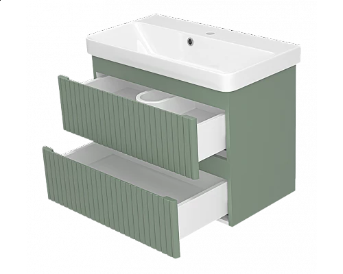 Приобрести VICTORY - 70 Тумба подвесная с 2 ящ. зеленый в магазине сантехники Santeh-Crystal.ru