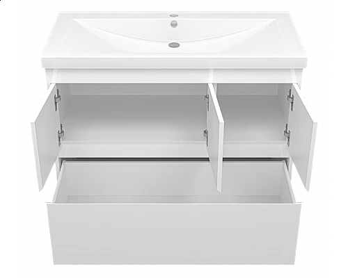 Купить Алиса -100 тумба 1 ящ. напольная белая эмаль в магазине сантехники Santeh-Crystal.ru