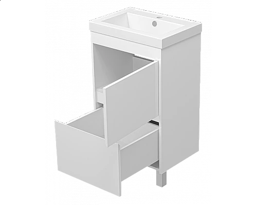 Заказать Алиса - 50 тумба 1 ящ. напольная белая эмаль в магазине сантехники Santeh-Crystal.ru