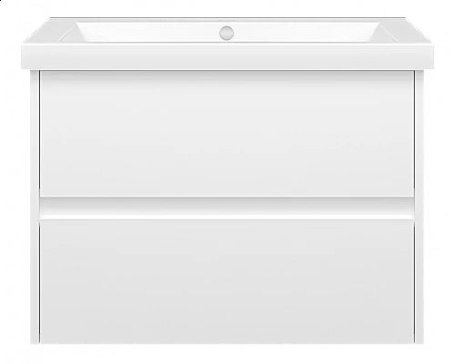Приобрести Алиса - 75 тумба 2 ящ. подвесная белая эмаль в магазине сантехники Santeh-Crystal.ru
