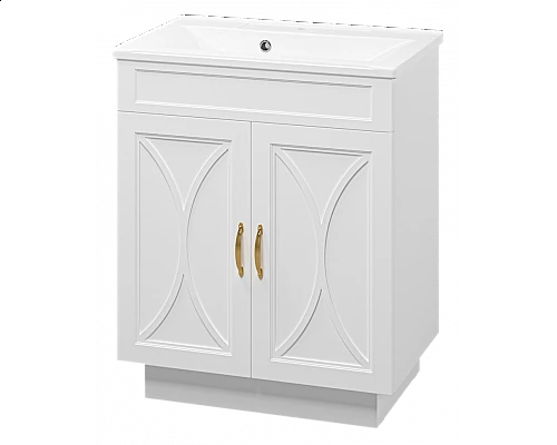 Купить Амбра - 70 тумба прямая белая в магазине сантехники Santeh-Crystal.ru