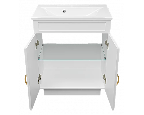 Купить Амбра - 70 тумба прямая белая в магазине сантехники Santeh-Crystal.ru