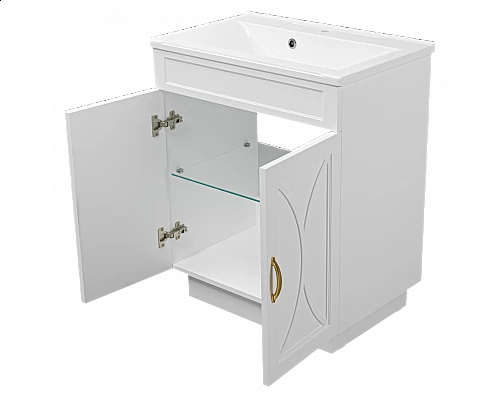 Купить Амбра - 70 тумба прямая белая в магазине сантехники Santeh-Crystal.ru