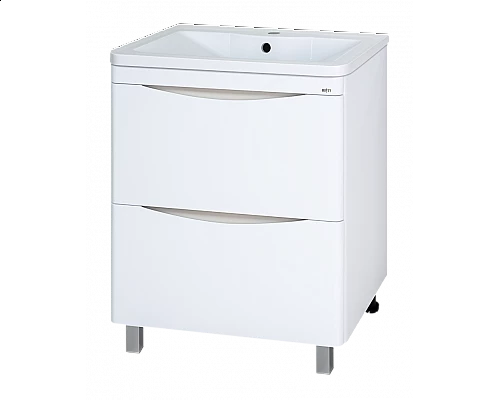 Приобрести Атлантик -100 Тумба напольная  с 2 ящ. закруг. края в магазине сантехники Santeh-Crystal.ru