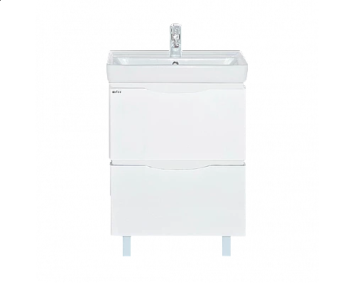 Купить Венера - 55 Тумба с 2 ящ. белая в магазине сантехники Santeh-Crystal.ru