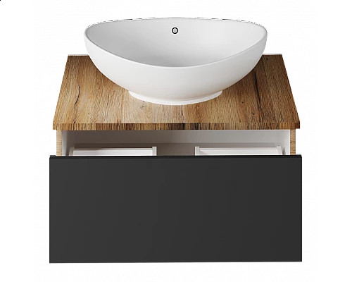 Заказать Ива - 70 Тумба подвесная Графит пленка 1 ящ в магазине сантехники Santeh-Crystal.ru