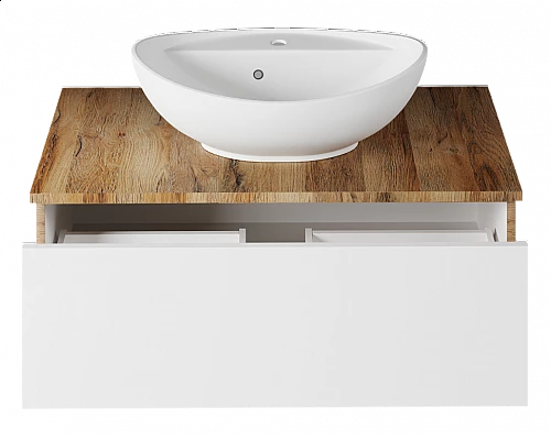 Приобрести Ива - 90 Тумба подвесная комбинированная 1 ящ. О в магазине сантехники Santeh-Crystal.ru