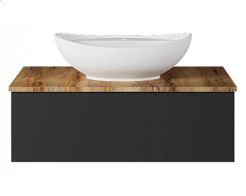 Заказать Ива - 90 Тумба подвесная Графит пленка 1 ящ в магазине сантехники Santeh-Crystal.ru