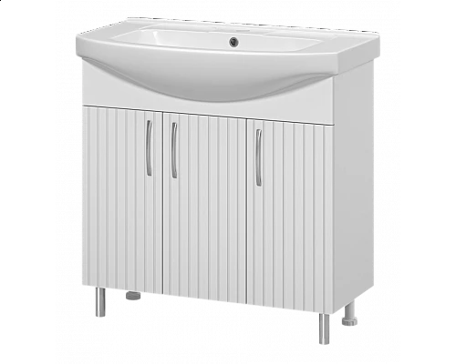 Заказать Изео - 85 Тумба напольная прямая 3 дв., (ПВХ) в магазине сантехники Santeh-Crystal.ru