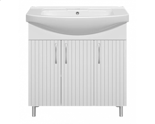 Заказать Изео - 85 Тумба напольная прямая 3 дв., (ПВХ) в магазине сантехники Santeh-Crystal.ru