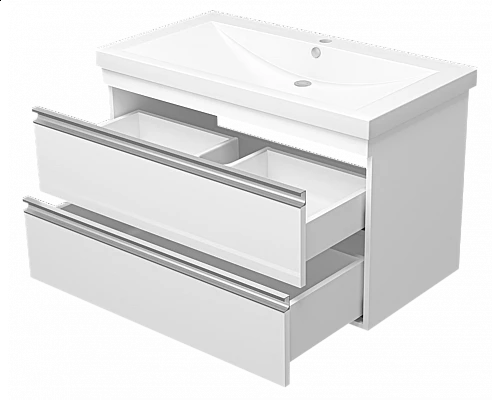 Приобрести Ингрид - 90 Тумба подвесная с 2 ящ.эмаль в магазине сантехники Santeh-Crystal.ru