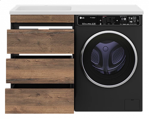 Купить Коломбо - 60 Тумба под стиральную машину напольная 3 ящ. в магазине сантехники Santeh-Crystal.ru