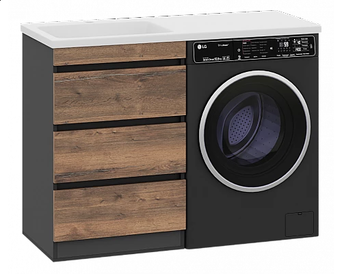 Купить Коломбо - 60 Тумба под стиральную машину напольная 3 ящ. в магазине сантехники Santeh-Crystal.ru