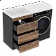 Купить Коломбо - 60 Тумба под стиральную машину напольная 3 ящ. в магазине сантехники Santeh-Crystal.ru