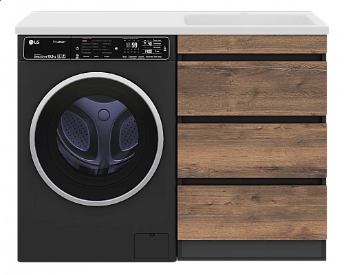 Купить Коломбо - 60 Тумба под стиральную машину напольная 3 ящ. в магазине сантехники Santeh-Crystal.ru