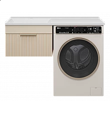 ENFIDA - 60 Тумба подвесная 1 ящ. под стир. машину, бежевая мат. эмаль (Энфида)