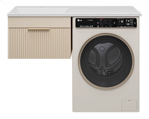 Купить ENFIDA - 60 Тумба подвесная 1 ящ. под стир. машину, бежевая мат. эмаль (Энфида) в магазине сантехники Santeh-Crystal.ru