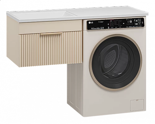 Купить ENFIDA - 60 Тумба подвесная 1 ящ. под стир. машину, бежевая мат. эмаль (Энфида) в магазине сантехники Santeh-Crystal.ru