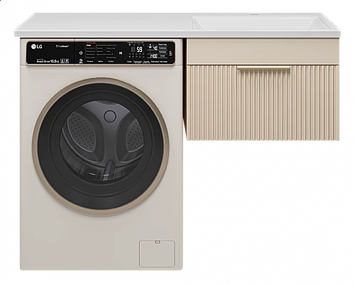 Купить ENFIDA - 60 Тумба подвесная 1 ящ. под стир. машину, бежевая мат. эмаль (Энфида) в магазине сантехники Santeh-Crystal.ru