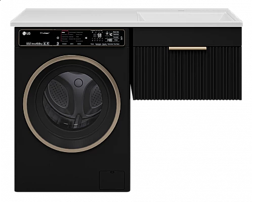 Приобрести ENFIDA - 60 Тумба подвесная 1 ящ. под стир. машину, черная мат. эмаль (Энфида) в магазине сантехники Santeh-Crystal.ru