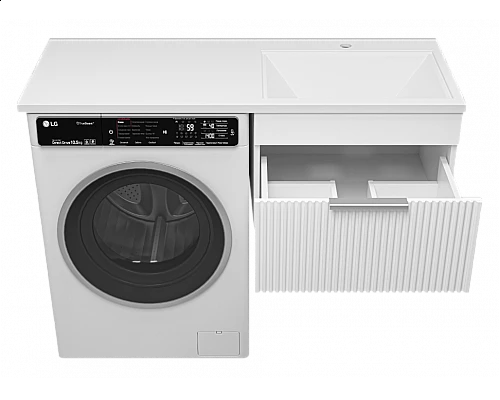 Приобрести ENFIDA - 60 Тумба подвесная 1 ящ. под стир. машину, белая мат. эмаль (Энфида) в магазине сантехники Santeh-Crystal.ru