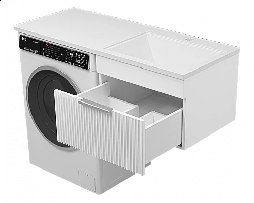 Приобрести ENFIDA - 60 Тумба подвесная 1 ящ. под стир. машину, белая мат. эмаль (Энфида) в магазине сантехники Santeh-Crystal.ru