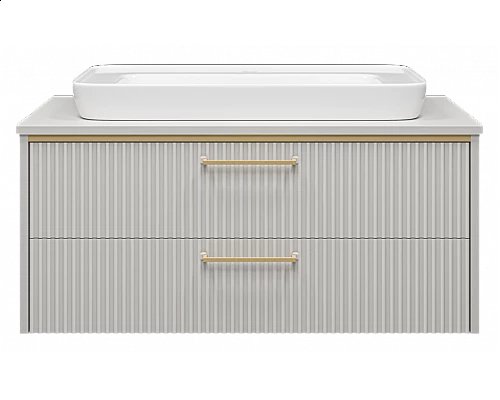 Приобрести ELCHE -100 Тумба подвесная с 2 ящ. сер.кашемир (эмаль) в магазине сантехники Santeh-Crystal.ru