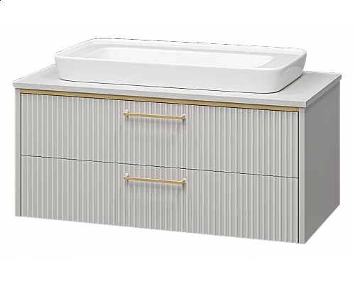 Приобрести ELCHE -100 Тумба подвесная с 2 ящ. сер.кашемир (эмаль) в магазине сантехники Santeh-Crystal.ru