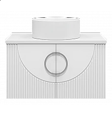 Ярина - 80 Тумба подвесная 2 дв. белая мат. эмаль