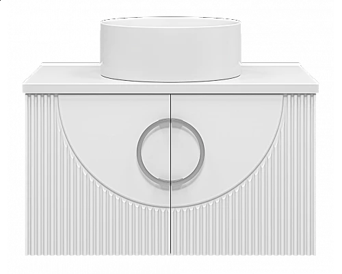 Приобрести Ярина - 80 Тумба подвесная 2 дв. белая мат. эмаль в магазине сантехники Santeh-Crystal.ru
