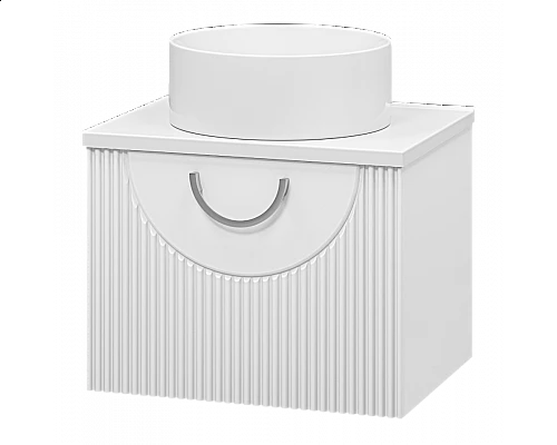 Приобрести Ярина - 60 Тумба подвесная 1 ящ белая мат. эмаль в магазине сантехники Santeh-Crystal.ru