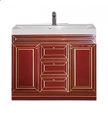 Vena - 90 Тумба с 3 ящ.бордо патина