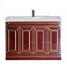 Vena -120 Тумба прямая бордо патина