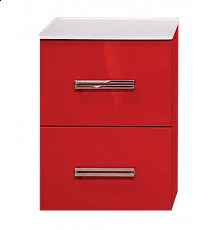 Атланта - 38 тумба подвесная  2ящ. BL - 08G алый мак