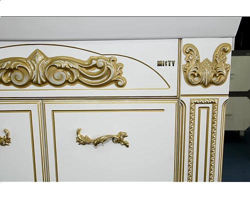 Заказать Барокко -100 Тумба прямая белая патина в магазине сантехники Santeh-Crystal.ru