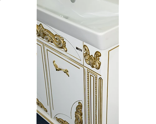 Заказать Барокко -100 Тумба прямая белая патина в магазине сантехники Santeh-Crystal.ru