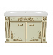 Барокко -120 Тумба прямая бежевая патина