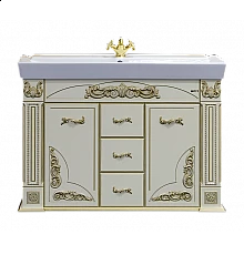 Барокко -120 Тумба с 3 ящ бежевая патина