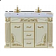 Приобрести Барокко -120 Тумба с 3 ящ бежевая патина в магазине сантехники Santeh-Crystal.ru