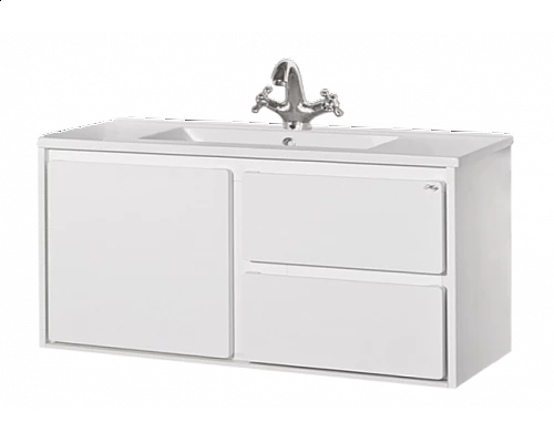 Заказать Барселона -105 Тумба подвесная с 3 ящ. белая эмаль в магазине сантехники Santeh-Crystal.ru