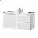 Заказать Барселона -105 Тумба подвесная с 3 ящ. белая эмаль в магазине сантехники Santeh-Crystal.ru