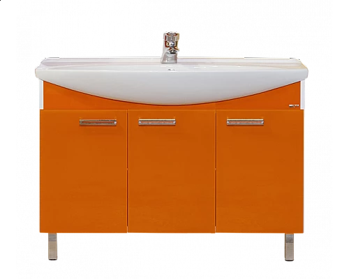 Заказать Джулия -120 Тумба прямая оранжевая в магазине сантехники Santeh-Crystal.ru