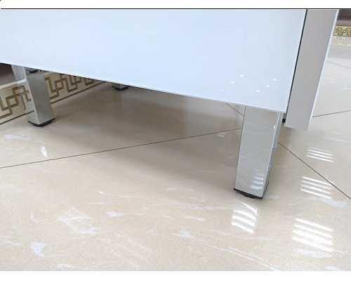 Купить Фест - 80 Тумба 2 ящ. Белая эмаль Стекло в магазине сантехники Santeh-Crystal.ru