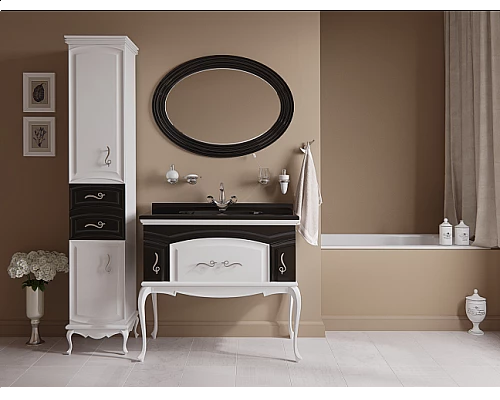 Приобрести Флоренция - 100 Тумба бежево-коричневый в магазине сантехники Santeh-Crystal.ru