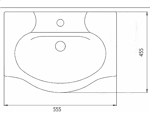 Купить Элегия - 55 Тумба напольная прямая (ПВХ) в магазине сантехники Santeh-Crystal.ru