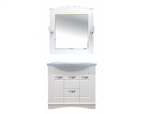 Купить Эльбрус - 80 Тумба белая эмаль в магазине сантехники Santeh-Crystal.ru